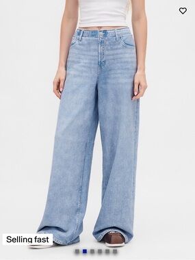 GAP Printed Wide Leg Women's Sweatpants Jeans New Lrg Tall